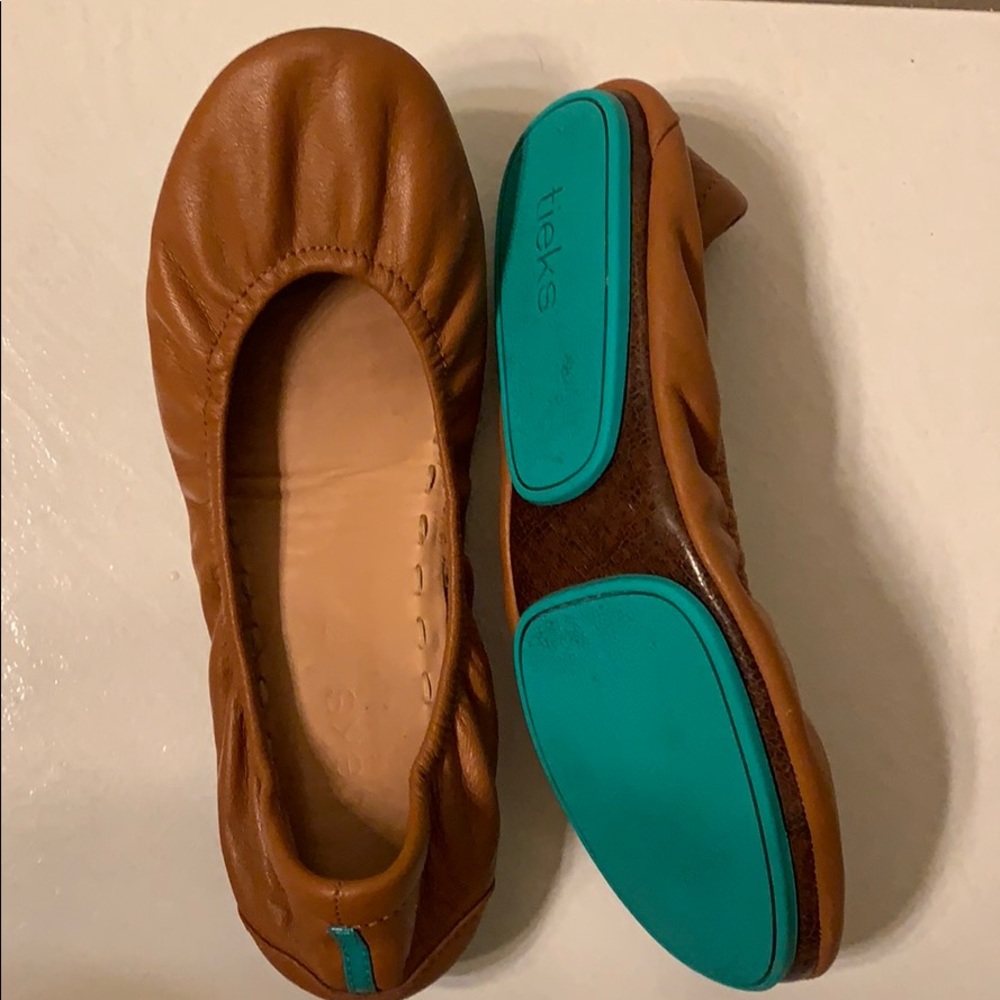 Tieks chestnut barely worn